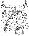 Princess Dora Fairytale Kingdom Color Page