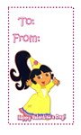 Dora Princess Valentine Card