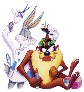 Bugs Bunny and Taz