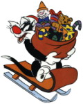 Christmas Sylvester sled