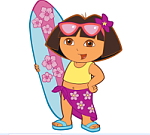 Dora Explorer Surfboard