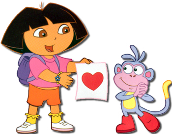 Dora on Free Nickjr Dora The Explorer Cartoon Clipart Printable Stationary